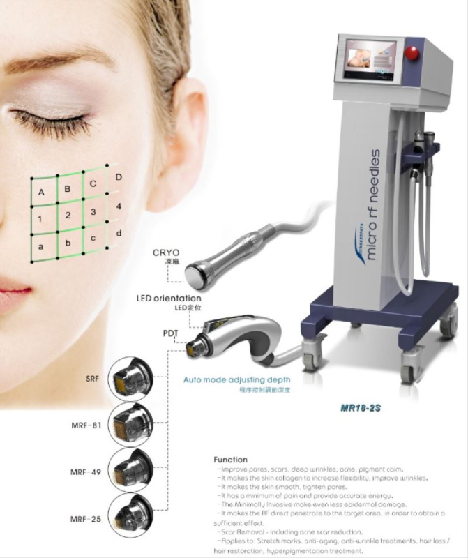 MR18-2S fractional rf srf mrf microneedling rf Morpheus 8 machine