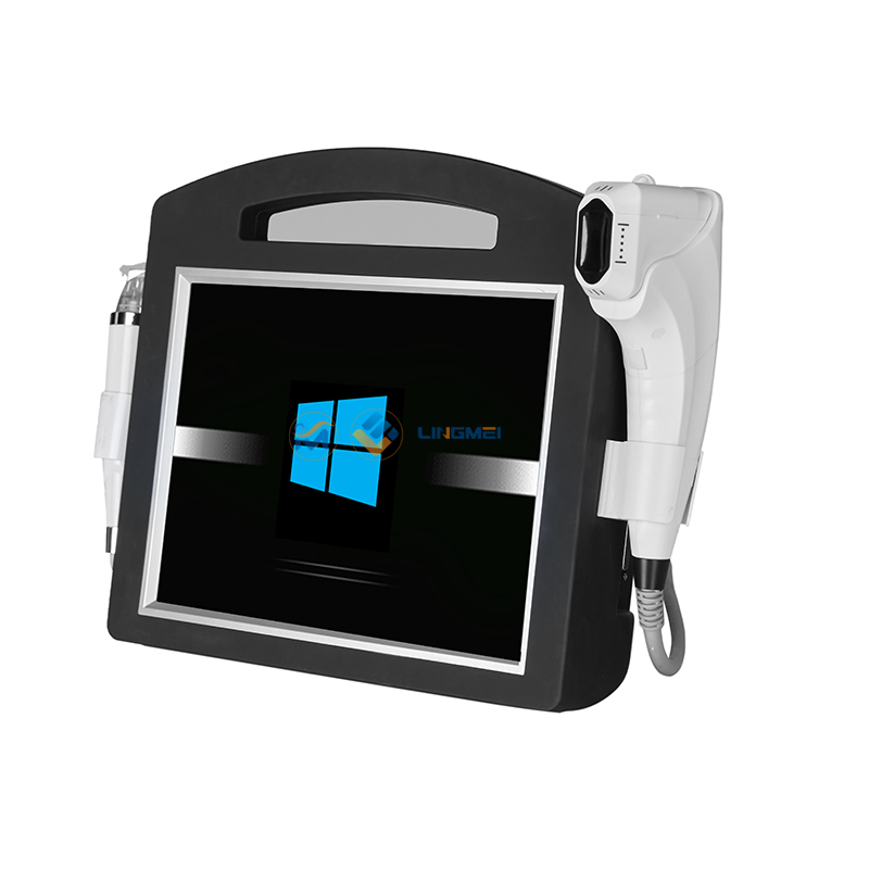 ONE 4d 3d hifu machine with a fractional rf microneedle handpiece