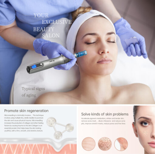 Dr.pen M8S Microneedle Derma Roller Pen - Professional Microneeding 0.25 mm Derma Roller Beauty Pen - Microneedles Roller - Image 3