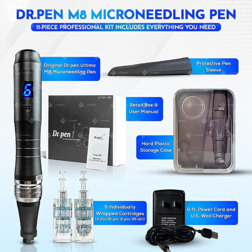 Ultima M8 Meso Microneedle Pen / Dr. Pen M8-c Auto Derma Pen Dermapen / M8-W Derma Beauty Pen - Image 3