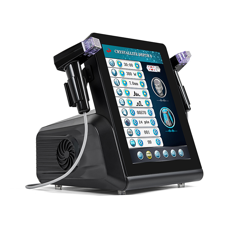 left side show microneedle machine fractional rf function clear picture