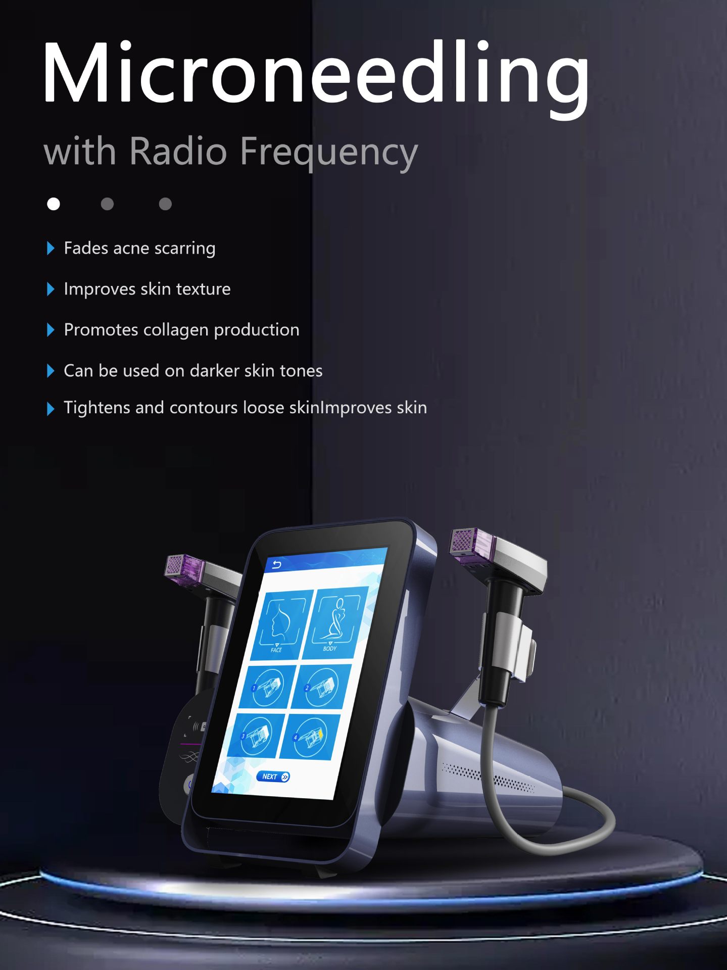 this is a morpheus 8 microneedling machine with radio frequency